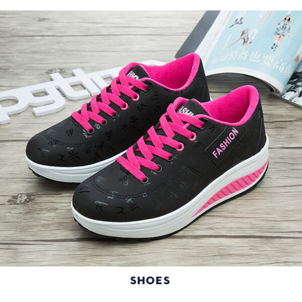 Fashion casual heightening sports shoes, light and comfortable women's shoes #JL07-836黑色/836蓝色/836卡其