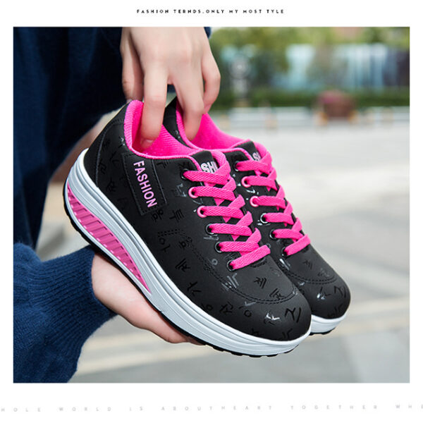 Fashion casual heightening sports shoes, light and comfortable women's shoes #JL07-836黑色/836蓝色/836卡其 - Image 9