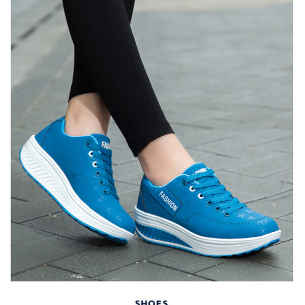 Fashion casual heightening sports shoes, light and comfortable women's shoes #JL07-836黑色/836蓝色/836卡其 - Image 10