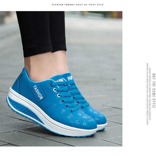 Fashion casual heightening sports shoes, light and comfortable women's shoes #JL07-836黑色/836蓝色/836卡其 - Image 11