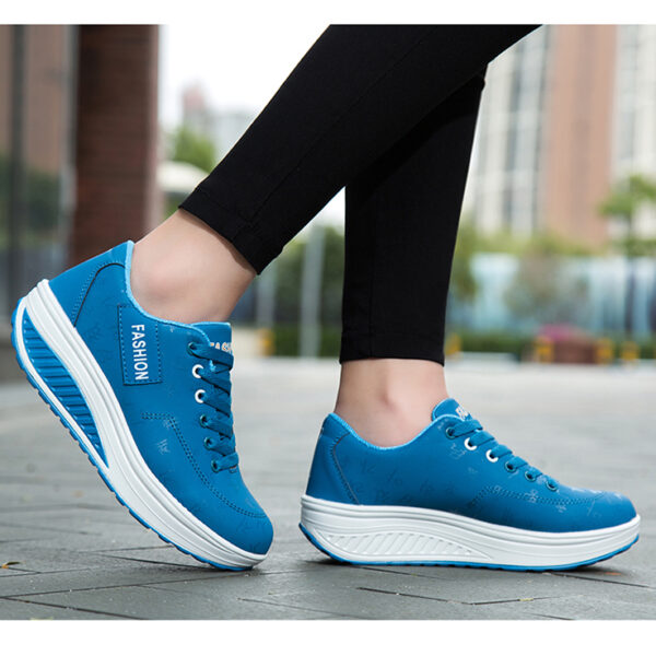 Fashion casual heightening sports shoes, light and comfortable women's shoes #JL07-836黑色/836蓝色/836卡其 - Image 13