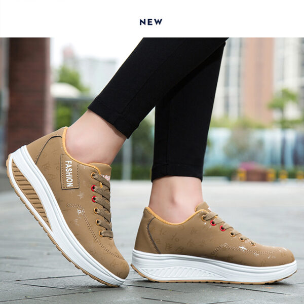 Fashion casual heightening sports shoes, light and comfortable women's shoes #JL07-836黑色/836蓝色/836卡其 - Image 15