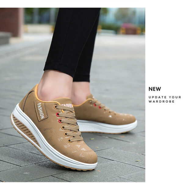 Fashion casual heightening sports shoes, light and comfortable women's shoes #JL07-836黑色/836蓝色/836卡其 - Image 16