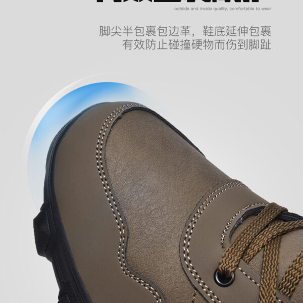 Men's non-slip and wear-resistant outdoor cotton shoes with warm snow boots in winter #JL07-910黑色/910棕色 - Image 8