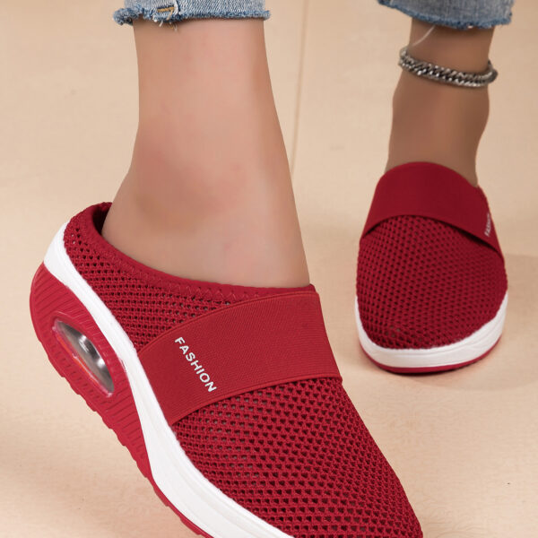 Stylish comfortable breathable mesh casual shoes - three colors available #JL07-0307黑色/0307蓝色/0307粉色/0307红色 - Image 16