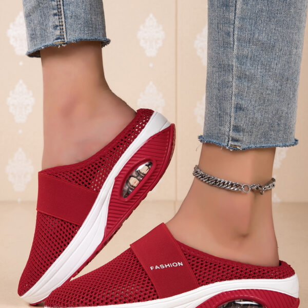 Stylish comfortable breathable mesh casual shoes - three colors available #JL07-0307黑色/0307蓝色/0307粉色/0307红色 - Image 18