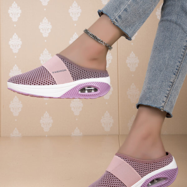 Stylish comfortable breathable mesh casual shoes - three colors available #JL07-0307黑色/0307蓝色/0307粉色/0307红色 - Image 15