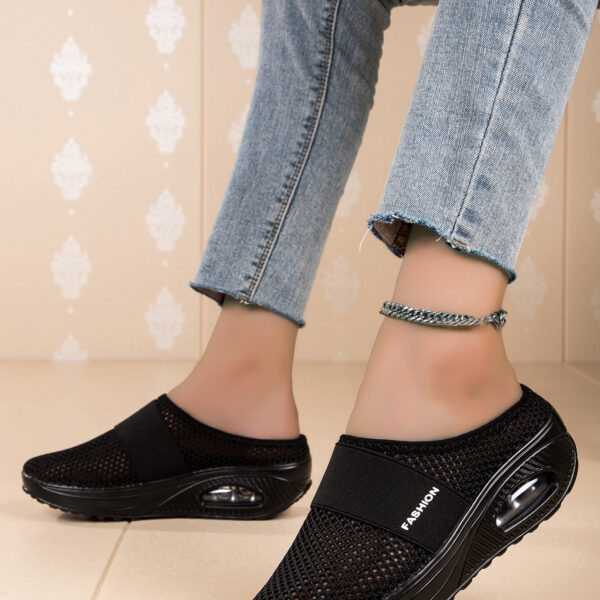 Stylish comfortable breathable mesh casual shoes - three colors available #JL07-0307黑色/0307蓝色/0307粉色/0307红色 - Image 4