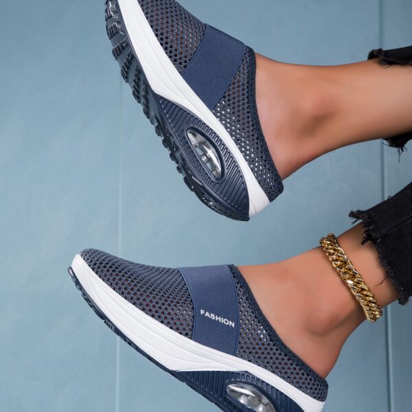 Stylish comfortable breathable mesh casual shoes - three colors available #JL07-0307黑色/0307蓝色/0307粉色/0307红色 - Image 7