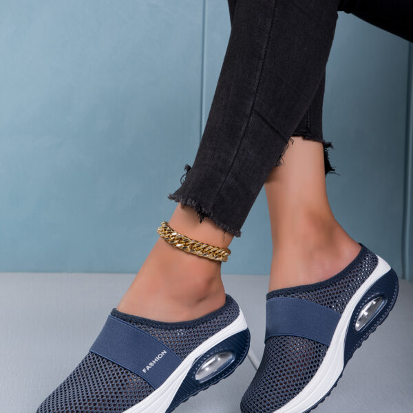 Stylish comfortable breathable mesh casual shoes - three colors available #JL07-0307黑色/0307蓝色/0307粉色/0307红色 - Image 8