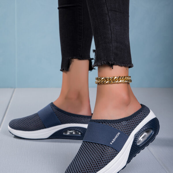 Stylish comfortable breathable mesh casual shoes - three colors available #JL07-0307黑色/0307蓝色/0307粉色/0307红色 - Image 9