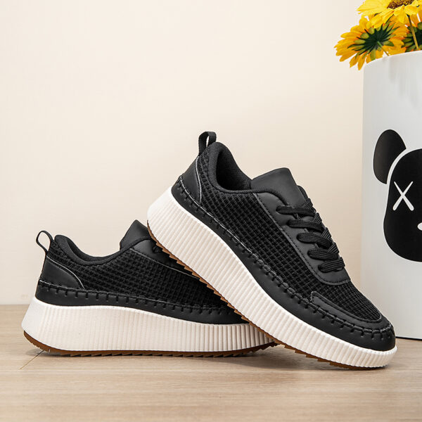Retro trend casual shoes - Comfortable all-in-one flying woven sneakers #JL07-MK08黑色/MK08白色