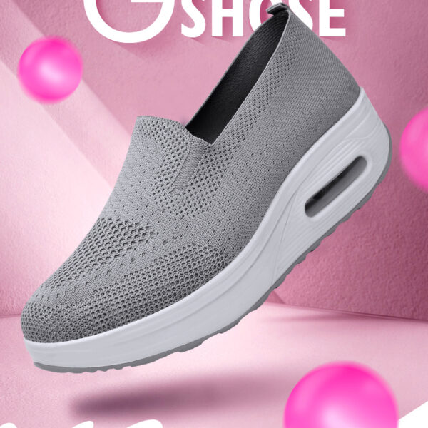 Fashion breathable flying weaver shoes - comfortable casual sports shoes #JL07-869黑色/869白色/869灰色/869棕色/869粉色 - Image 7