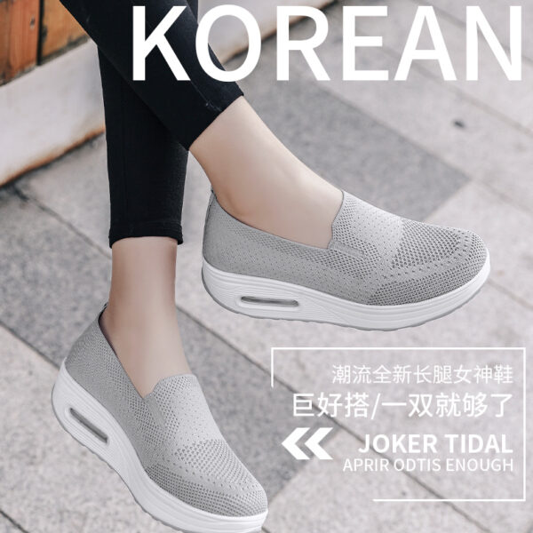 Fashion breathable flying weaver shoes - comfortable casual sports shoes #JL07-869黑色/869白色/869灰色/869棕色/869粉色 - Image 14