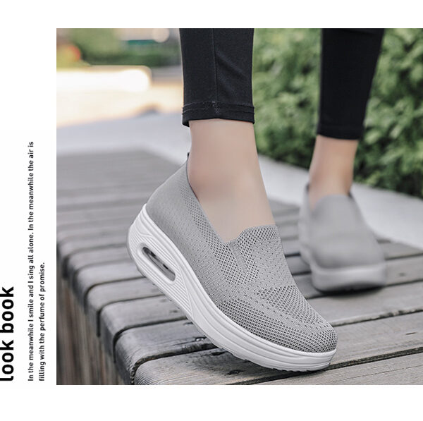 Fashion breathable flying weaver shoes - comfortable casual sports shoes #JL07-869黑色/869白色/869灰色/869棕色/869粉色 - Image 16