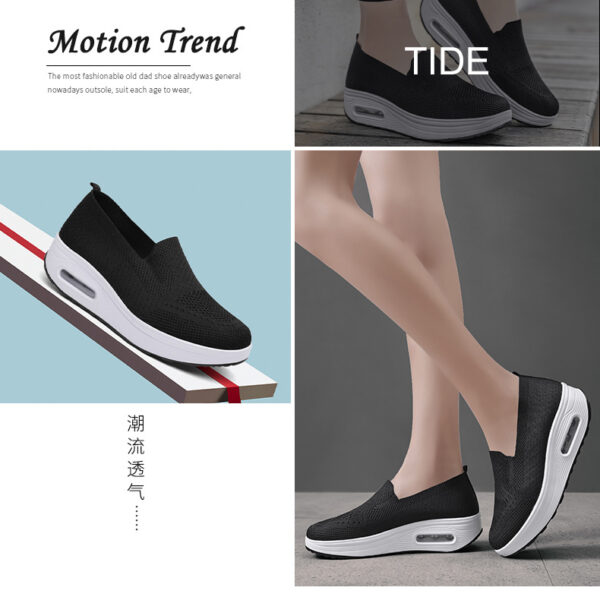 Fashion breathable flying weaver shoes - comfortable casual sports shoes #JL07-869黑色/869白色/869灰色/869棕色/869粉色 - Image 22