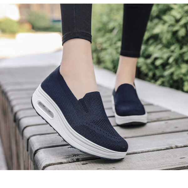 Fashion breathable flying weaver shoes - comfortable casual sports shoes #JL07-869黑色/869白色/869灰色/869棕色/869粉色 - Image 26
