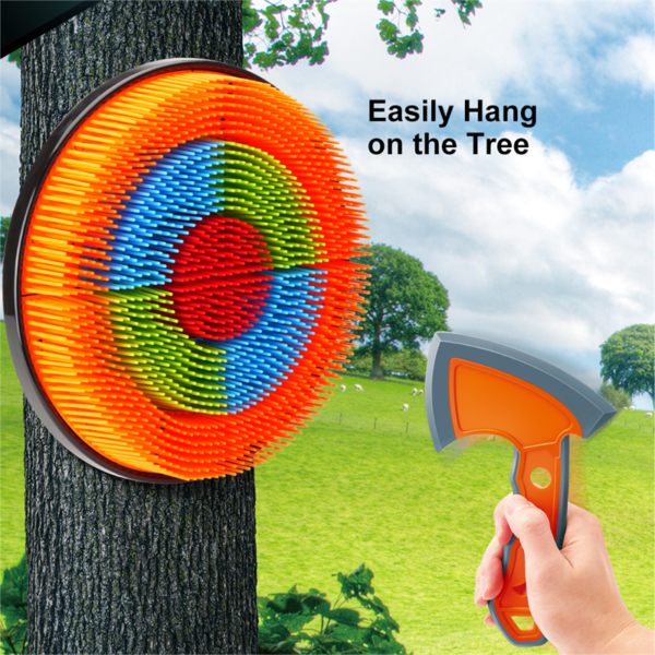6541  3 in 1 Outdoor Throwing Game set - including axe, stars and darts, a fun sport for families and children #JL07-SBG001-G