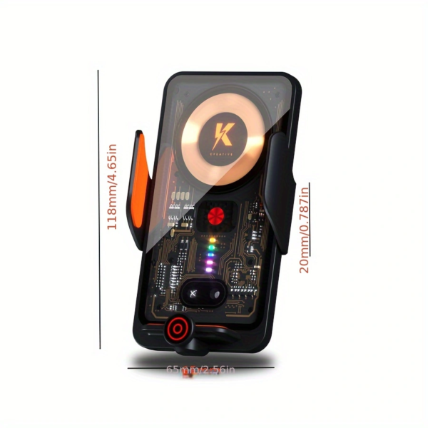 6541  Magnetic car wireless charging: 66W high-speed charging, stable anti-shake, Type-C/ Android interface #JL07-K5 - Image 2