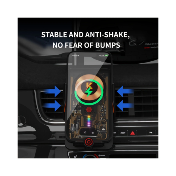 6541  Magnetic car wireless charging: 66W high-speed charging, stable anti-shake, Type-C/ Android interface #JL07-K5 - Image 5