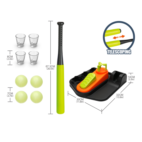 6541  BASEBALL DRINKING GAME SET #JL07-BDGS001-G - Image 2