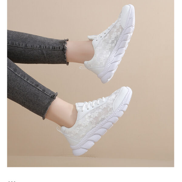 Stylish sneakers - comfortable and breathable casual shoes #JL07-8021黑色/8021白色 - Image 15