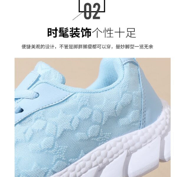 Stylish sneakers - comfortable and breathable casual shoes #JL07-8021黑色/8021白色 - Image 6
