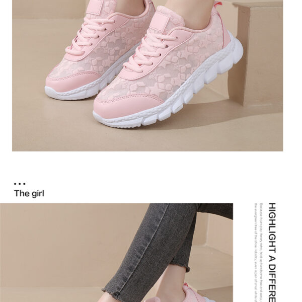 Stylish sneakers - comfortable and breathable casual shoes #JL07-8021黑色/8021白色 - Image 9