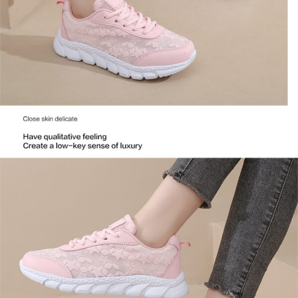 Stylish sneakers - comfortable and breathable casual shoes #JL07-8021黑色/8021白色 - Image 10