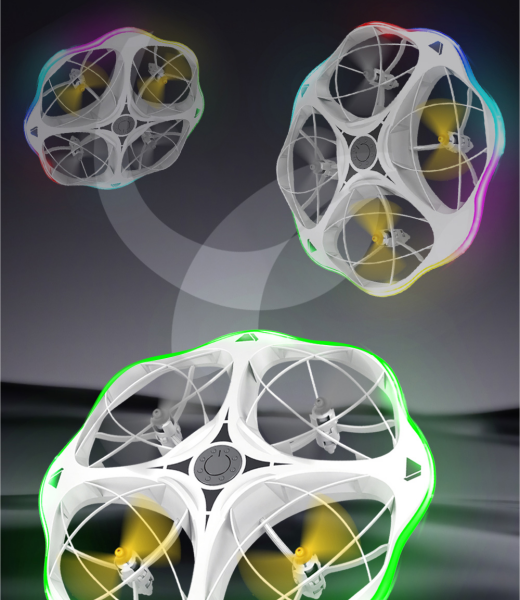6541  Intelligent obstacle avoidance remote control UFO aircraft - 360° rotating stunt drone, bright lights, three speed adjustment #JL07-RCUFO-W - Image 13