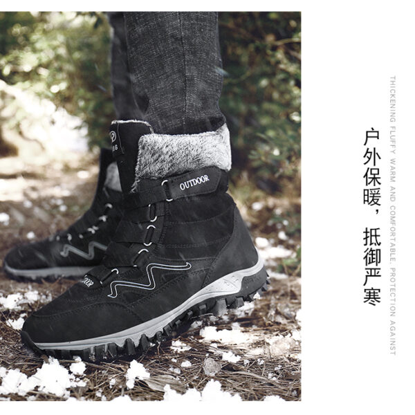 Winter outdoor warm non-slip snow boots - lightweight and comfortable to resist the cold #JL07-1812黑色 - Image 10