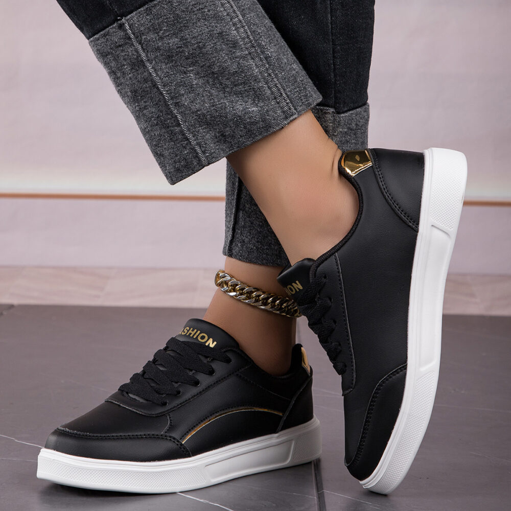 Stylish casual sneakers #JL07-812纯白/812白黑/812白金 - Image 6
