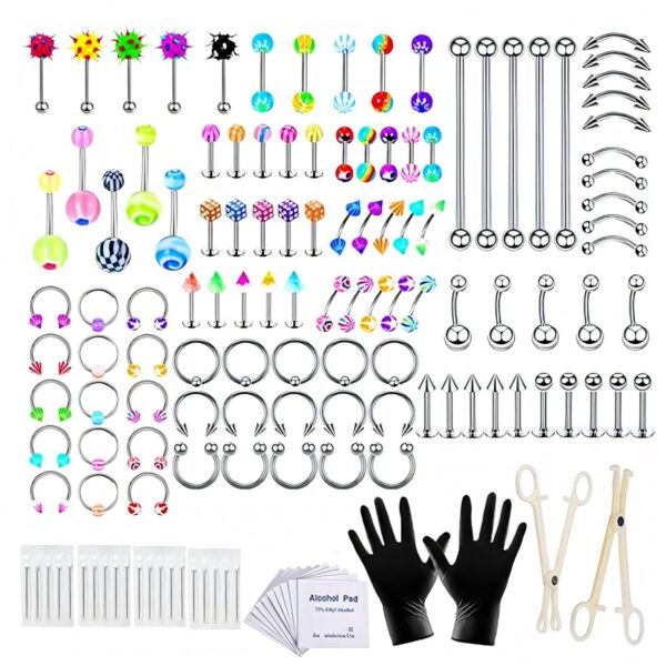 6541  Piercing Jewelry Steel Jewelry，Multiple Jewelry Styles and Sizes，Suitable for Beginners #JL01-BEGS13 - Image 6