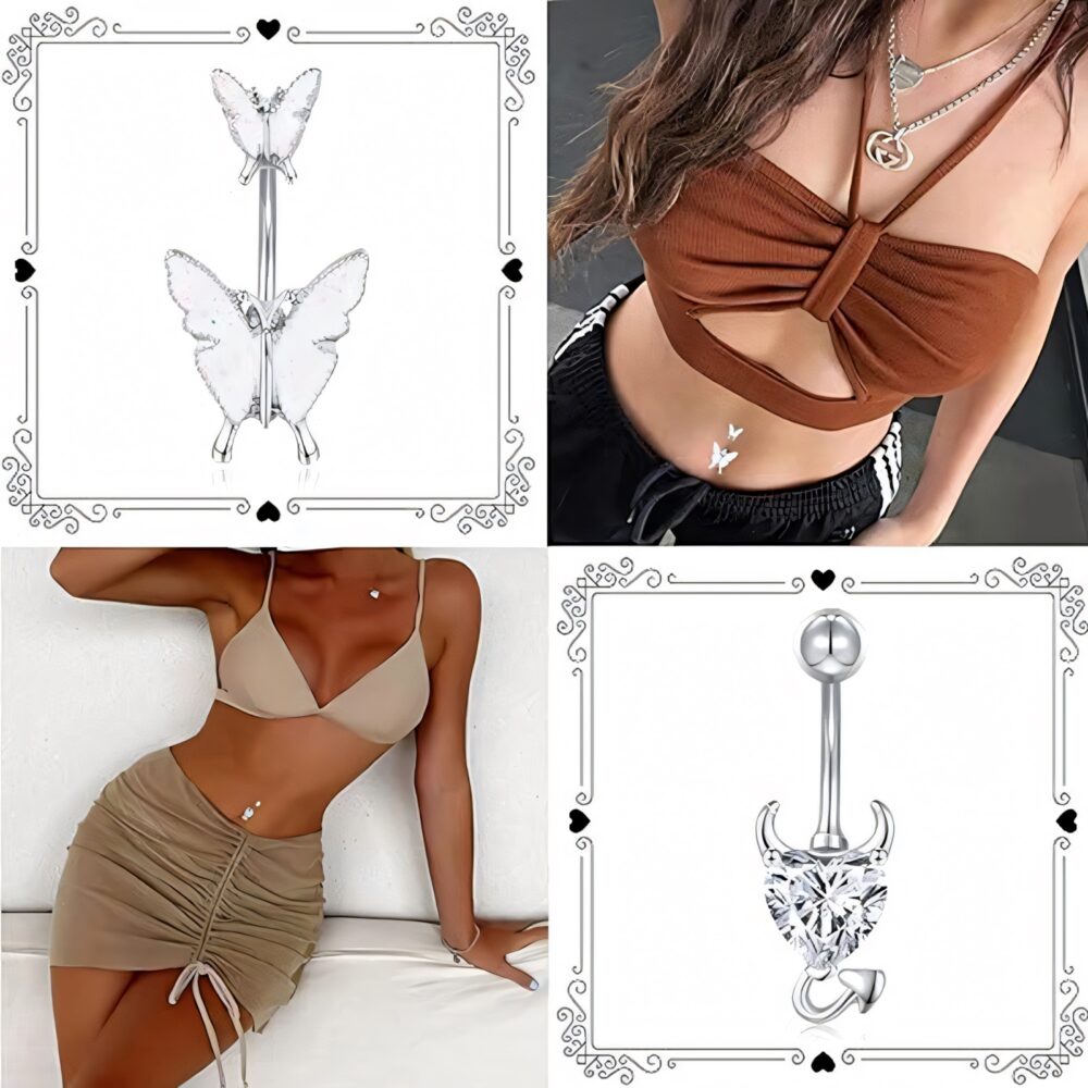 6541  11Pcs navel ring set，Elegant complex style, crafted, unique and striking #JL01-BEGS03 - Image 3