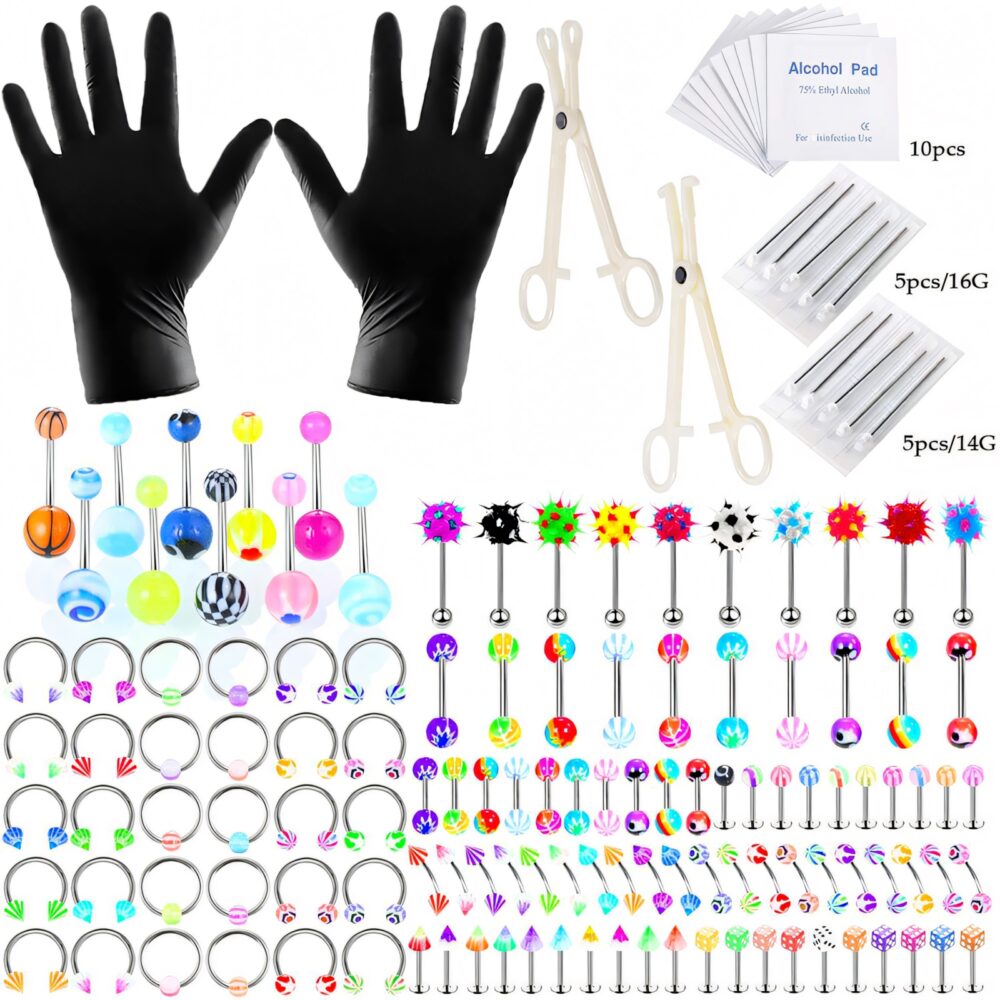 6541  Piercing Jewelry Steel Jewelry，Multiple Jewelry Styles and Sizes，Suitable for Beginners #JL01-BEGS13 - Image 5