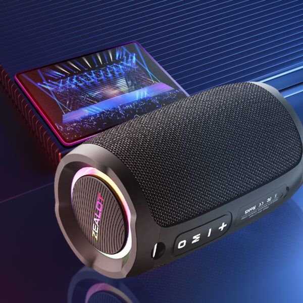 ZEALOT S49 10W Wireless Speakers, Outdoor Portable Subwoofer Speaker, Wireless Speaker, Dual Pairing,3600mAh Battery, 12 Hours Playtime Loud Stereo #JL07-ZEALOT S49 HEI - Image 12