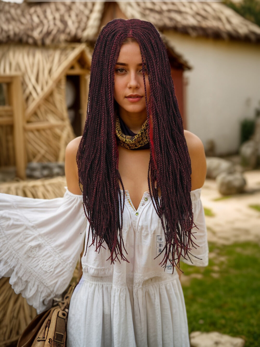 6541  Braid Wig - 28 Inches Synthetic Hand Braided Wig #JL01-539-1/539-1B/539-27/539-613/539-99J - Image 25