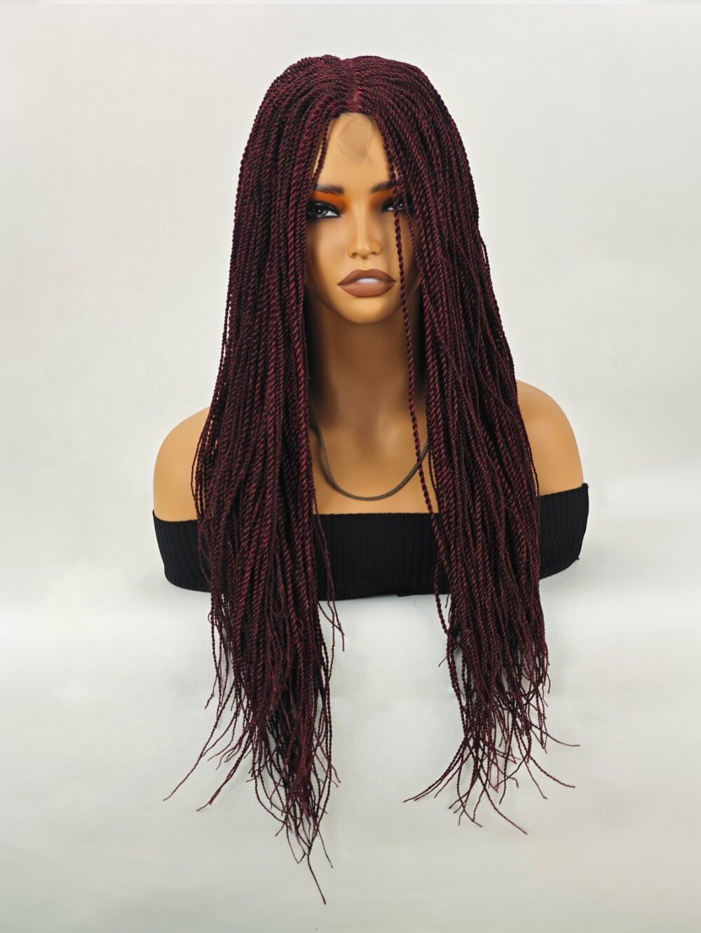 6541  Braid Wig - 28 Inches Synthetic Hand Braided Wig #JL01-539-1/539-1B/539-27/539-613/539-99J - Image 19