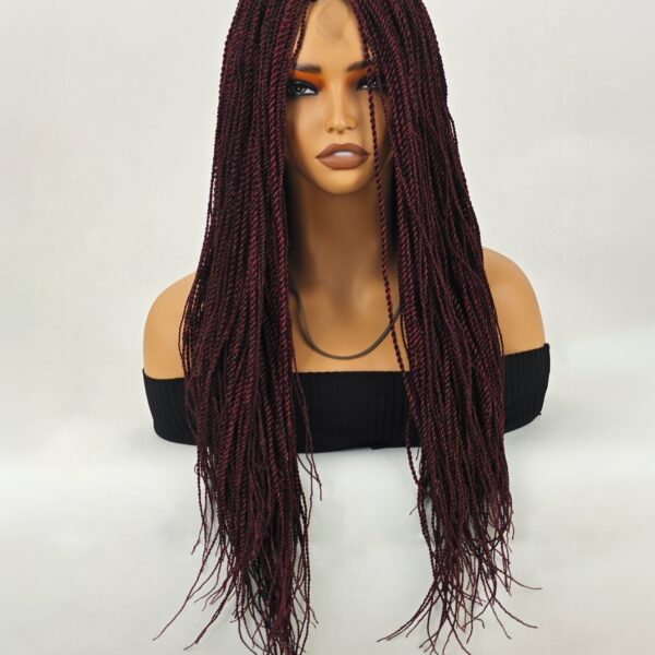 6541  Braid Wig - 28 Inches Synthetic Hand Braided Wig #JL01-539-1/539-1B/539-27/539-613/539-99J - Image 19