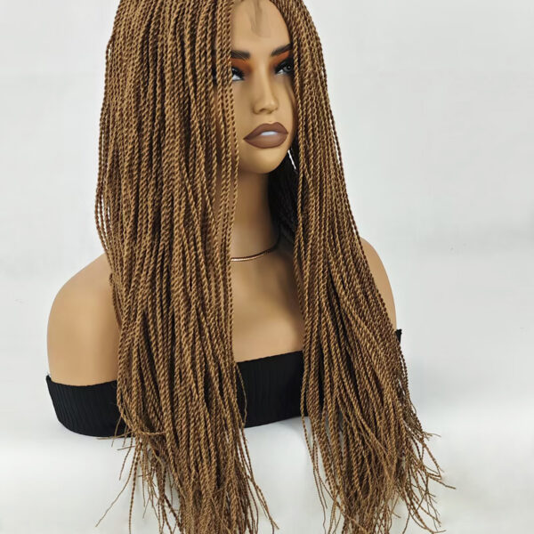 6541  Braid Wig - 28 Inches Synthetic Hand Braided Wig #JL01-539-1/539-1B/539-27/539-613/539-99J - Image 16