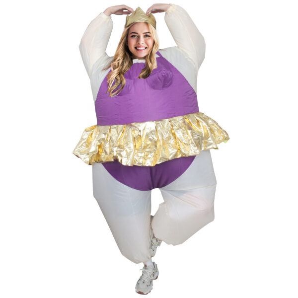 6541  Inflatable Costume Ballet Game Cloth Adult Funny Blow up Suit Halloween Men's Costume Purple Cosplay, Plus Size #JL07-FZ1544A/FZ1544 - Image 3
