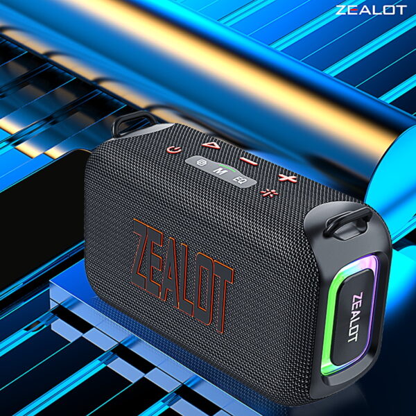 ZEALOT S85 50W Wireless Speakers, Outdoor Portable Subwoofer Speaker, Hifi Sound quality, Dual Pairing, 24 Hours Playtime Loud Stereo,  Charging Cable, Connect With Mobile Phone/Tablet #JL07-ZEALOT S85 HEI - Image 4