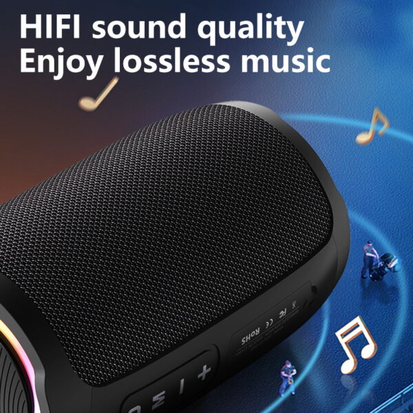 ZEALOT S49 10W Wireless Speakers, Outdoor Portable Subwoofer Speaker, Wireless Speaker, Dual Pairing,3600mAh Battery, 12 Hours Playtime Loud Stereo #JL07-ZEALOT S49 HEI - Image 3