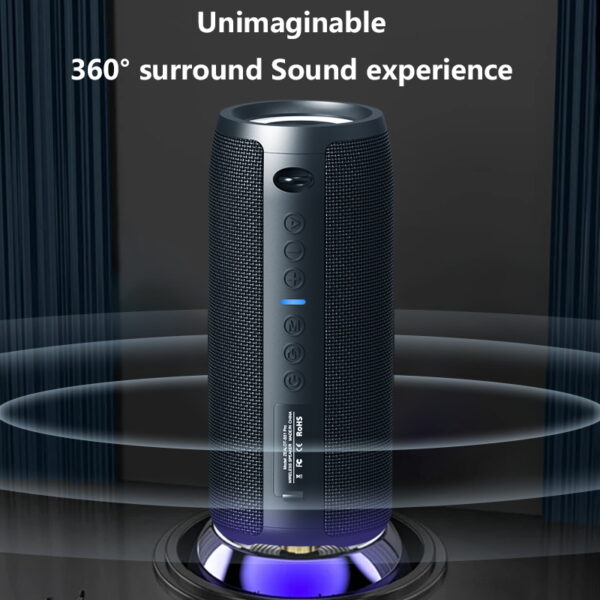 ZEALOT S51 Pro 40W Wireless Speakers, Outdoor Portable Subwoofer Speaker, Waterproof IPX 5, Dual Pairing, 5200mAh Battery, 16 Hours Playtime Loud Stereo #JL07-ZEALOT S51 PRO HEI - Image 3