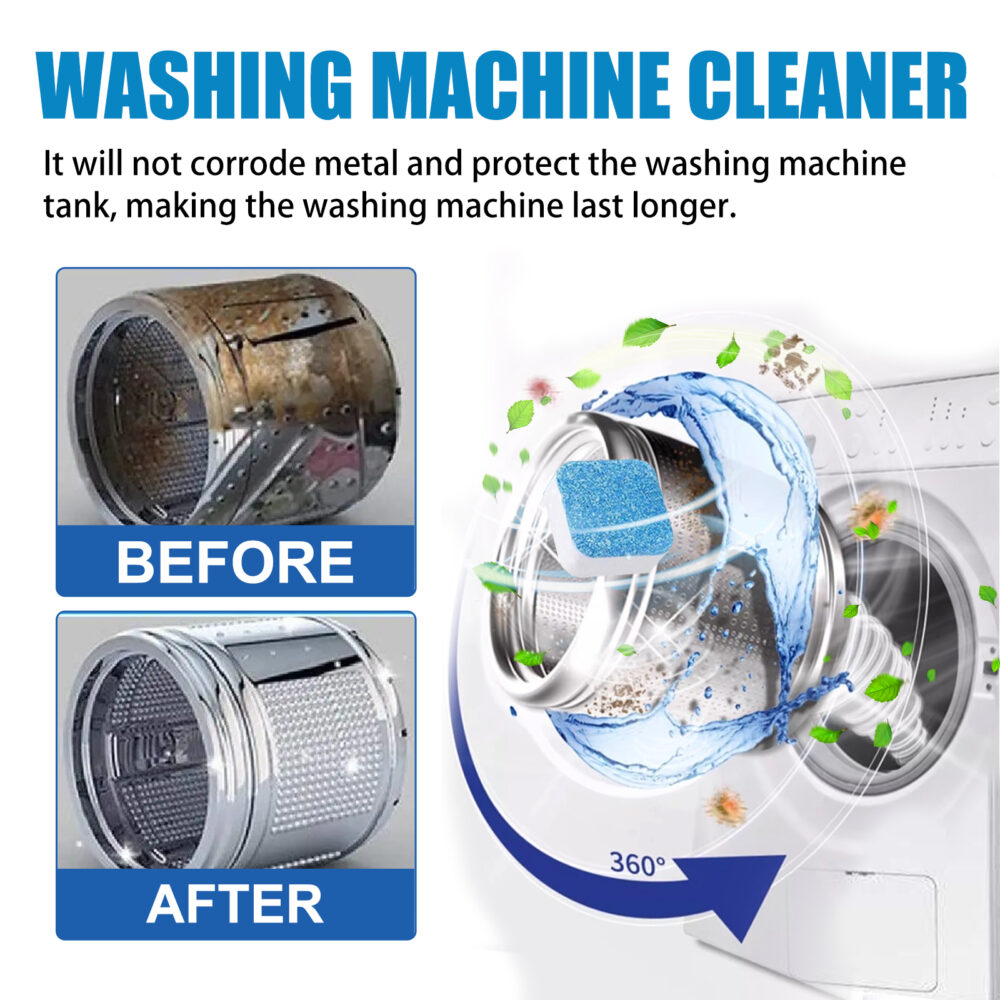6541  Washing Machine Cleaner Tablets - Active Washing Machine Cleaner, Compatible with All Types of Washers #JL07-LA000470 - Image 7