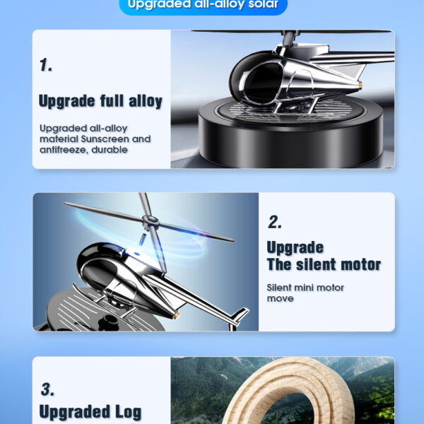 6541  Solar helicopter aromatherapy machine #JL07-LA000449-01/LA000449-02/LA000449-03 - Image 9