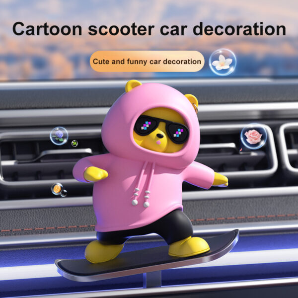 6541  Cartoon Scooter Car Decoration #JL07-LA000453-01/LA000453-02/LA000453-03 - Image 5