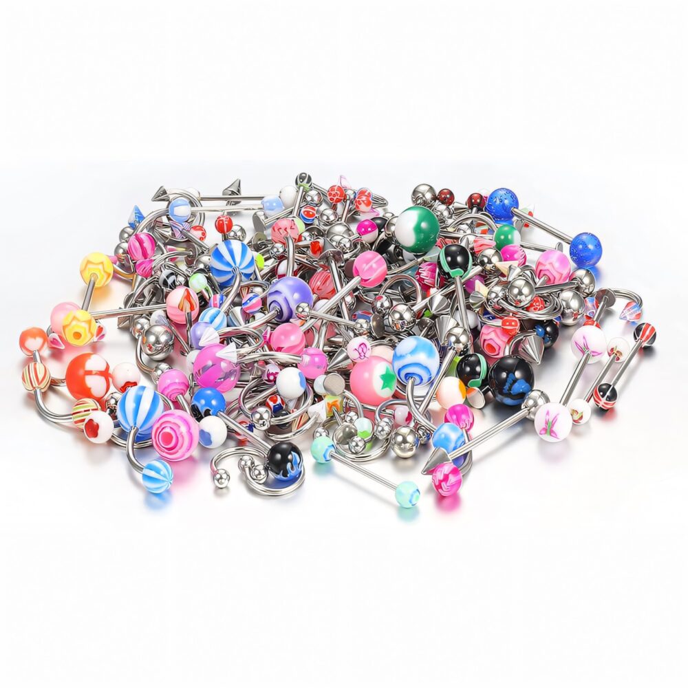 6541  185Pcs Piercing Set，Diverse Designs Ease of Use #JL01-BEGS07 - Image 5