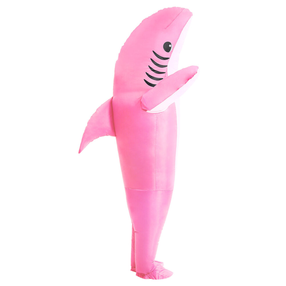 6541  Inflatable Shark Costume Air Blow up Jaws Jumpsuit Fancy Dress Funny Carcharias Suit for Cosplay Party #JL07-FZ1758A/FZ1758/FZ1758C - Image 15