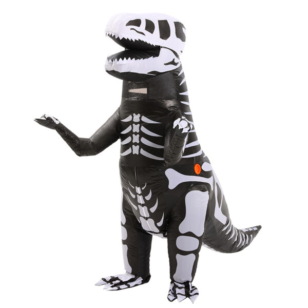 6541  Skeleton Ribs Dinosaur Inflatable Costume For kid Blow up Fancy Dress Costume for Child Halloween Cosplay Party Christmas #JL07-FZ1750S